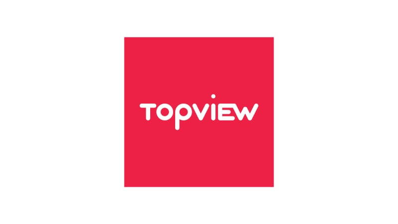 A logo of Topview, USA